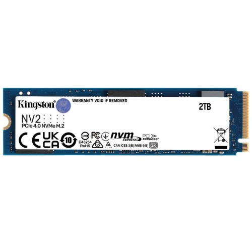 Unidad en estado solido Kingston NV2 NVMe PCIe 4.0 2000GB (2TB) (SNV2S/2000G)