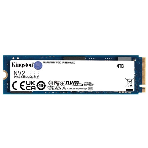 Unidad en estado solido Kingston NV2 NVMe PCIe 4.0 4000GB (4TB) (SNV2S/4000G)