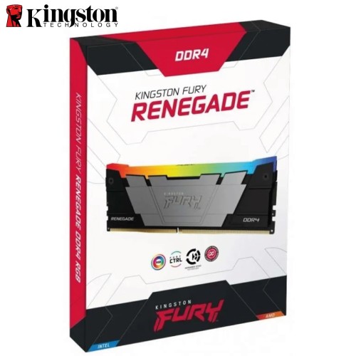 Memoria Kingston Fury Renegade 8GB DDR4 3600MHz, PC4-28800, CL16, 1.35V, 288-pin, RGB (KF436C16RB2A/8)