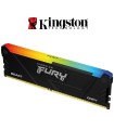 Memoria Kingston Fury Beast RGB Black 16GB DDR4 3600MHz, PC4-28800, CL18, 1.35V, Non-ECC (KF436C18BB2A/16)