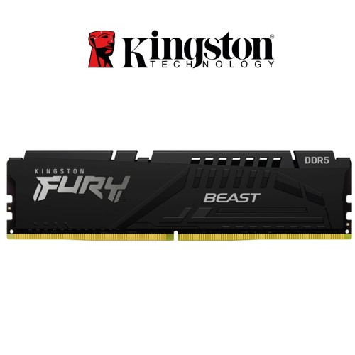 Memoria Kingston Fury Beast 16GB DDR5 4800MHz, PC5-38400 CL38, 1.1V, 288-Pin, XMP 3.0 (KF548C38BB-16)